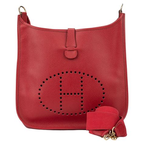 hermes evelyne gm red|how to buy hermes evelyne.